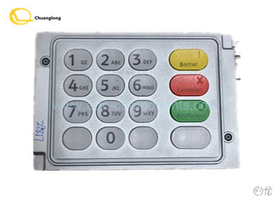 Metal V3 Cash Machine Keypad , 4450745408 Cash Machine Pin Pad Silver Color