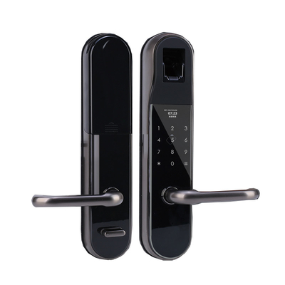Bilateral Optical Finger Vein Recognition Smart Door Lock Aluminum Alloy Material