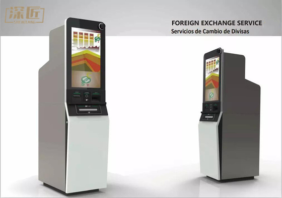 Customized Foreign Currency Exchange Machine Kiosk For Airport Hotel Shopping Mall