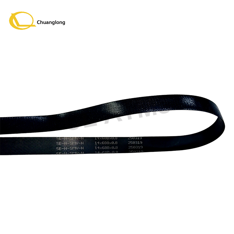 14*688*0.8 ATM Spare Parts Medium Hyosung Dispenser Feed Belt 1K / 2K GCDU Belt 14x688x0.8mm