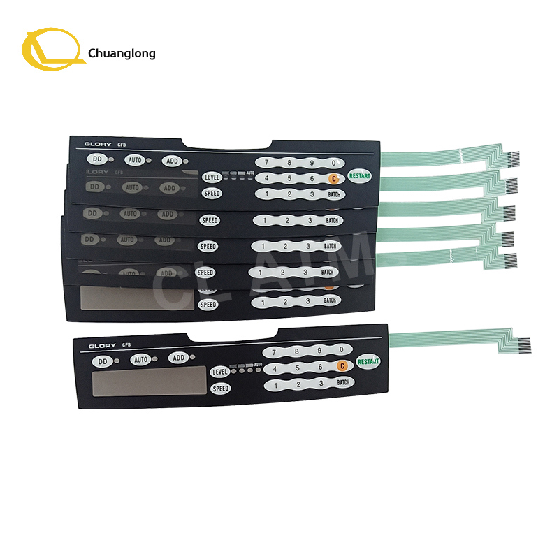 China Supplier Glory GFB-800 Series Parts GFB-800 GFB-836 Bank Note Counter Sorter Front Keyboard Panel Display Panel for ATMs