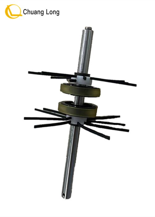 ATM Machine Parts Fujitsu F56 Presenter Transport Shaft Rear Base Cash Roller Assy