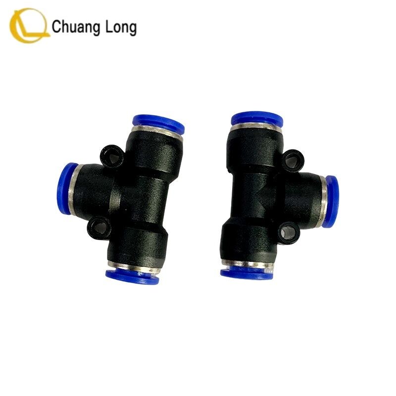 NCR ATM CRM Part Connector Equal Tee Branch Tee Connector Push Connect Fitting Assy 009-0007844 90007844 009-0007822 0090007822