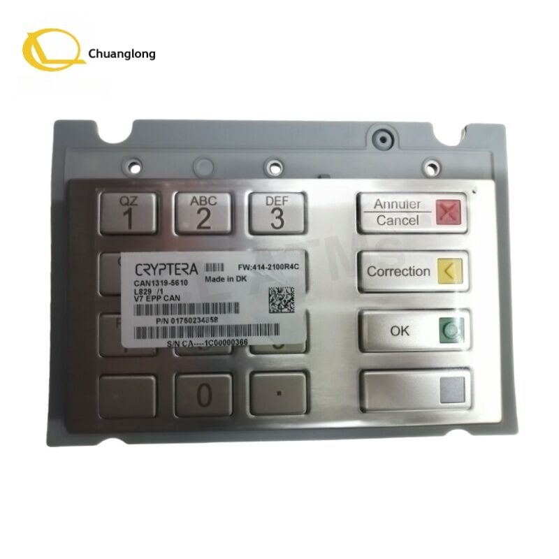 ATM Machine Spare parts 1750234858 Original Diebold V7 EPP Encrypted PIN Pad Keyboard Secure ATM Keypad 01750234858