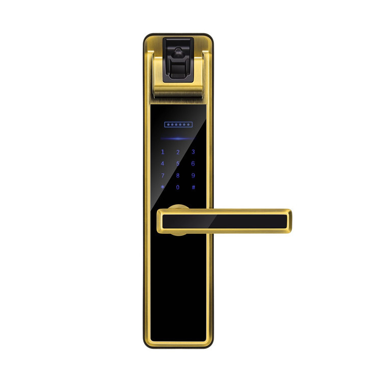 High Security Finger Vein Smart Recognition Door Lock Golden / Silver / Bronze Color