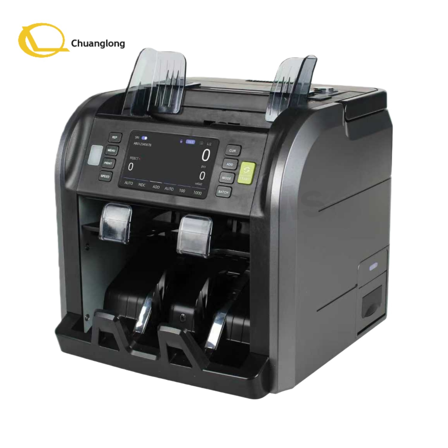 Multi-Currency 2 Pocket Banknote Counting Machine Equipped With Lithium ...